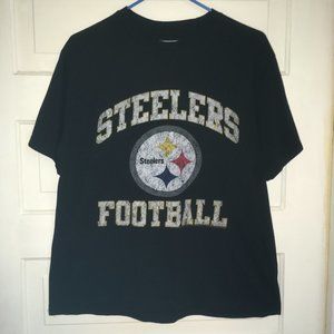 Old Navy NFL Retro Pittsburgh Steelers Tee.  Black